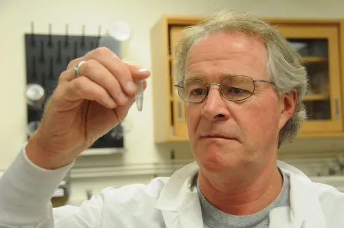 MEDICAL ENTOMOLOGIST--Thomas Scott, professor of entomology at UC Davis, is one of the leading authorities on dengue. (Photo by Kathy Keatley Garvey)