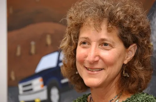 ENTOMOLOGIST-ARTIST Diane Ullman served as a juror for "The Consilience of Art and Science Exhibit," to run Jan. 14-Feb. 27 at the Pence Gallery, Davis. Ullman and Davis artist Donna Billick co-founded and co-direct the UC Davis Art/Science Fusion Program. (Photo by Kathy Keatley Garvey)