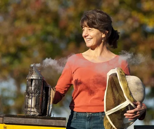 MARLA SPIVAK, one of the 2010 recipients of a MacArthur Fellowship or "Genius Award," will speak at the Bee Symposium, March 19, in Sebastopol. (Photo courtesy of Dan Marshall)