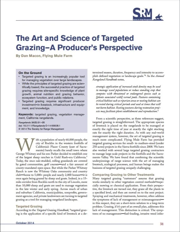 Rangelands Article