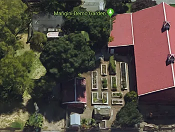 Aerial view of Rivertown Demonstration Garden from Google Maps