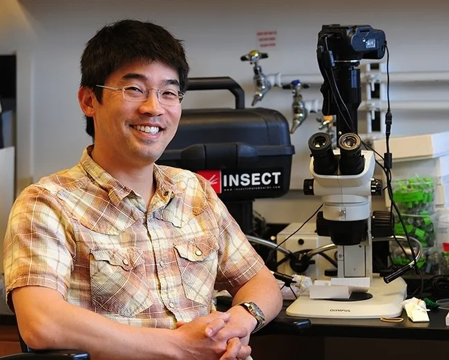 Community ecologist Louie Yang is the recipient of an international award for his academic advising. (Photo by Kathy Keatley Garvey)