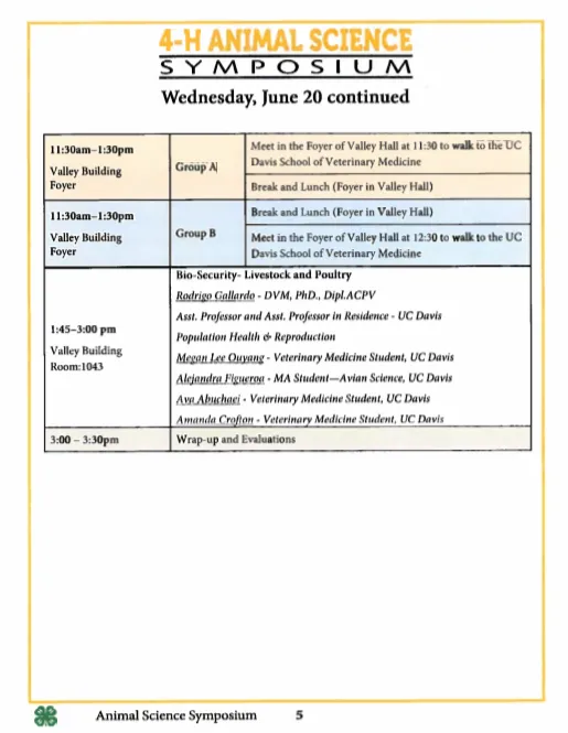 2018 schedule day 3