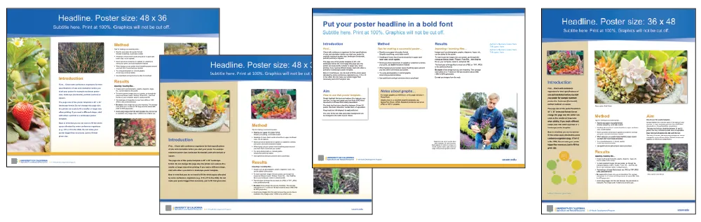 Examples of poster templates