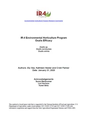 oxalis ir4 report