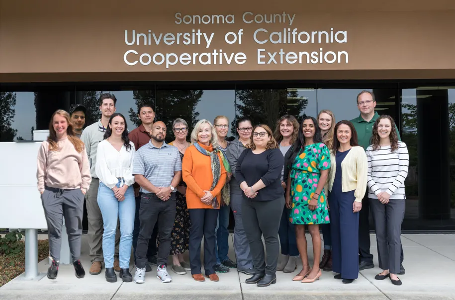 UCCE Sonoma 2022 Staff photo