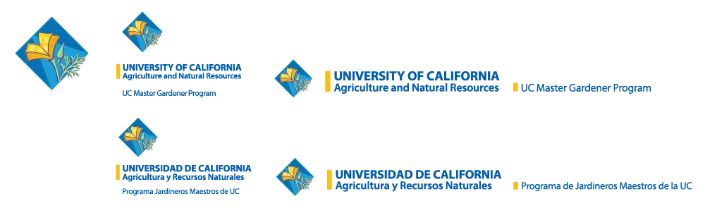 Examples of UC ANR Master Gardener logos