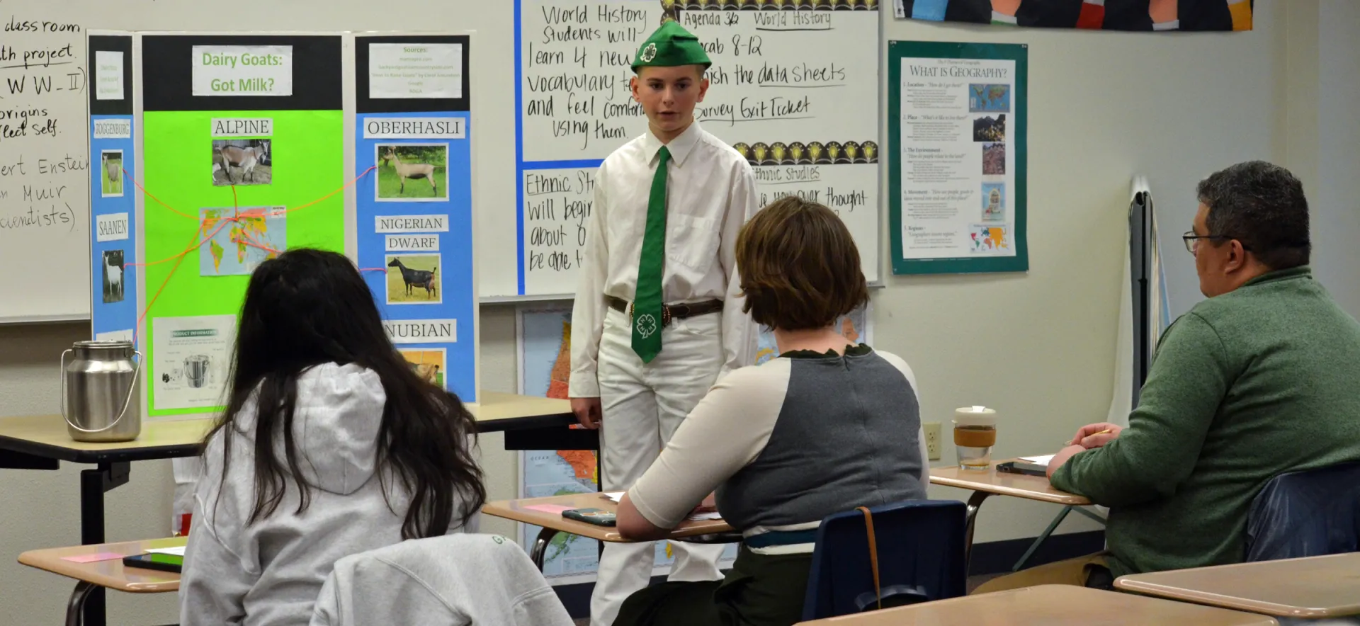 4-H youth member presenting at Sacramento County 4-H Presentation Day with the presentation title