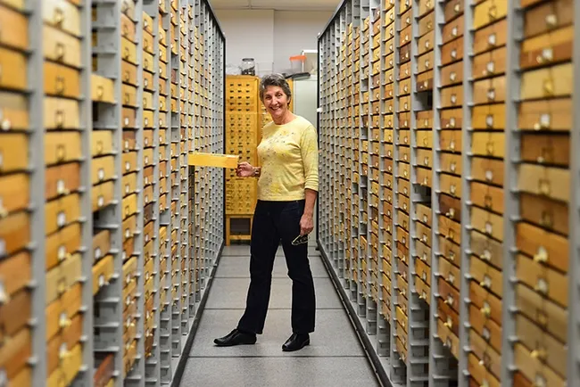 UC Davis Distinguished Professor Emerita Lynn Kimsey, former director of the Bohart Museum of Entomology, retired Jan. 31. (Photo by Kathy Keatley Garvey)
