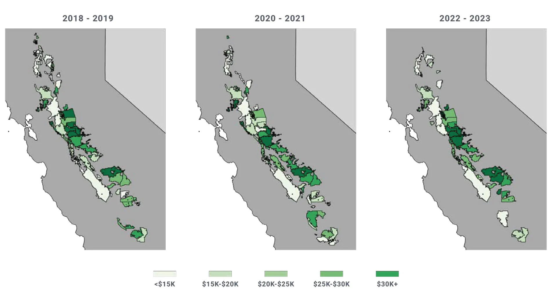 annual croplands prices map