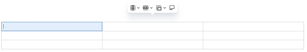 EditingTable