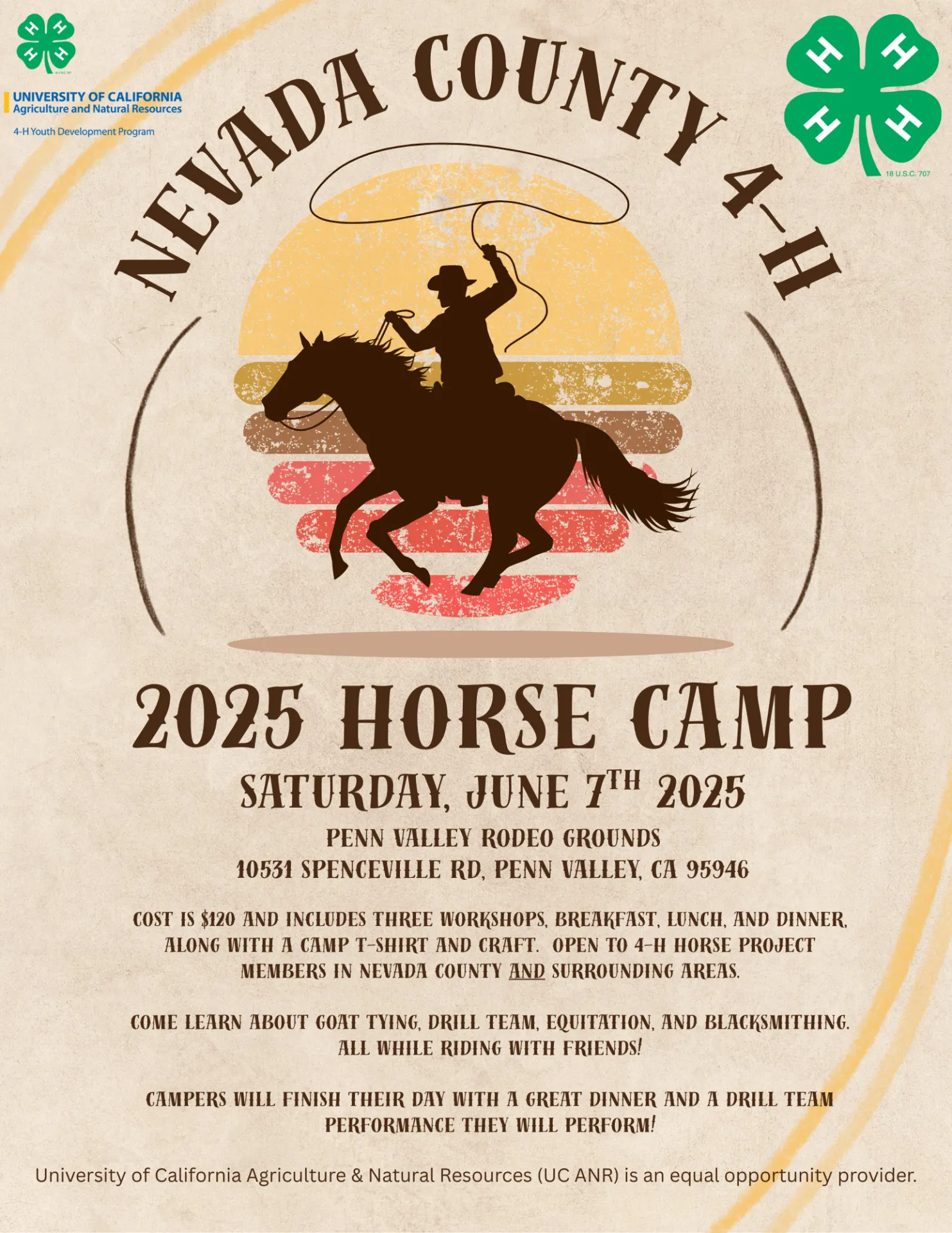 Nevada County 4-H Horse Camp