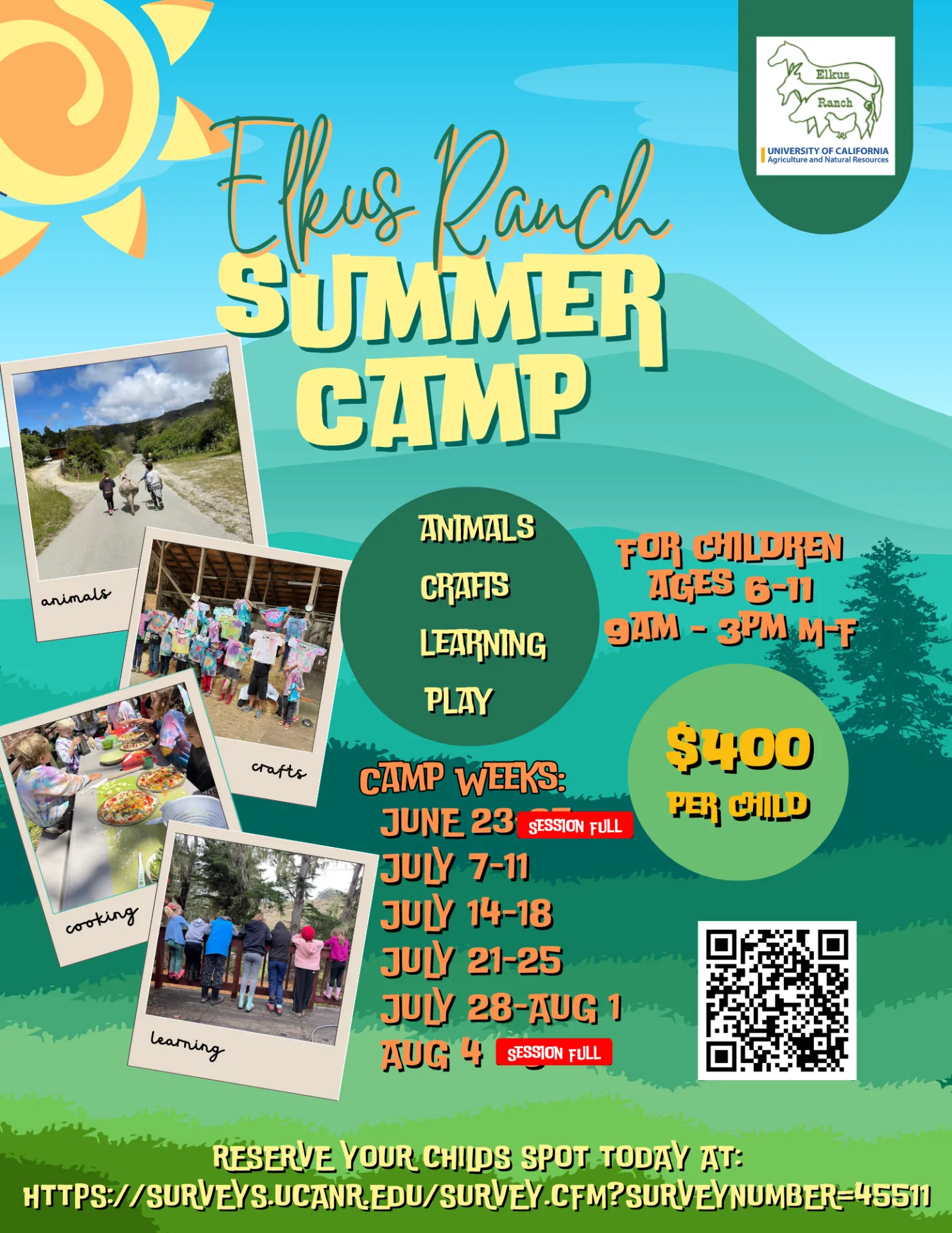Elkus Ranch Summer Camp 2025
