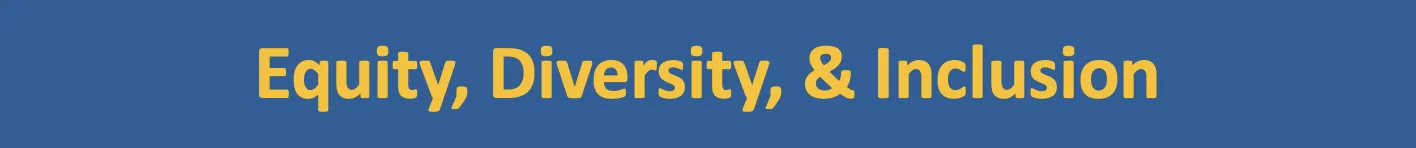 Equity, Diversity, & Inclusion Banner