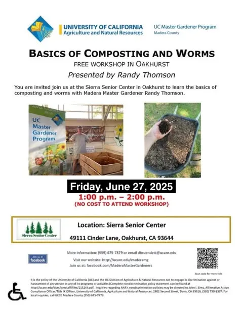Free gardening class in Oakhurst 