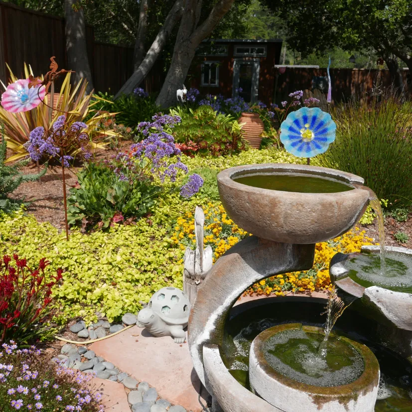 water fountain in a garden