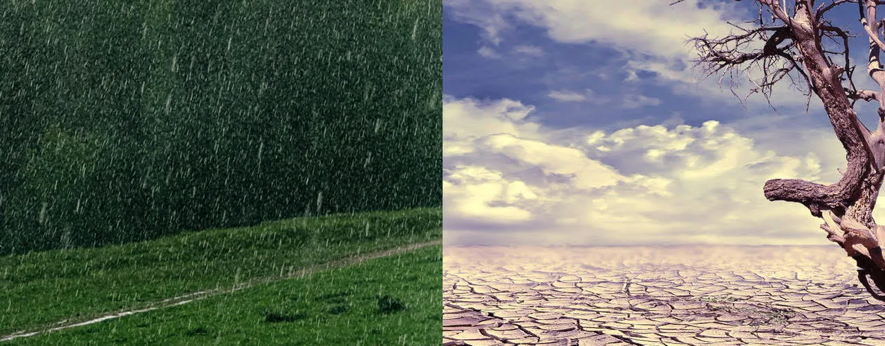 Drought and deluge banner