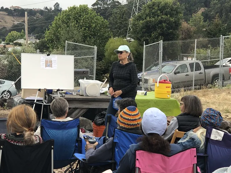 Liv Imset speaking at Water Conservation Garden