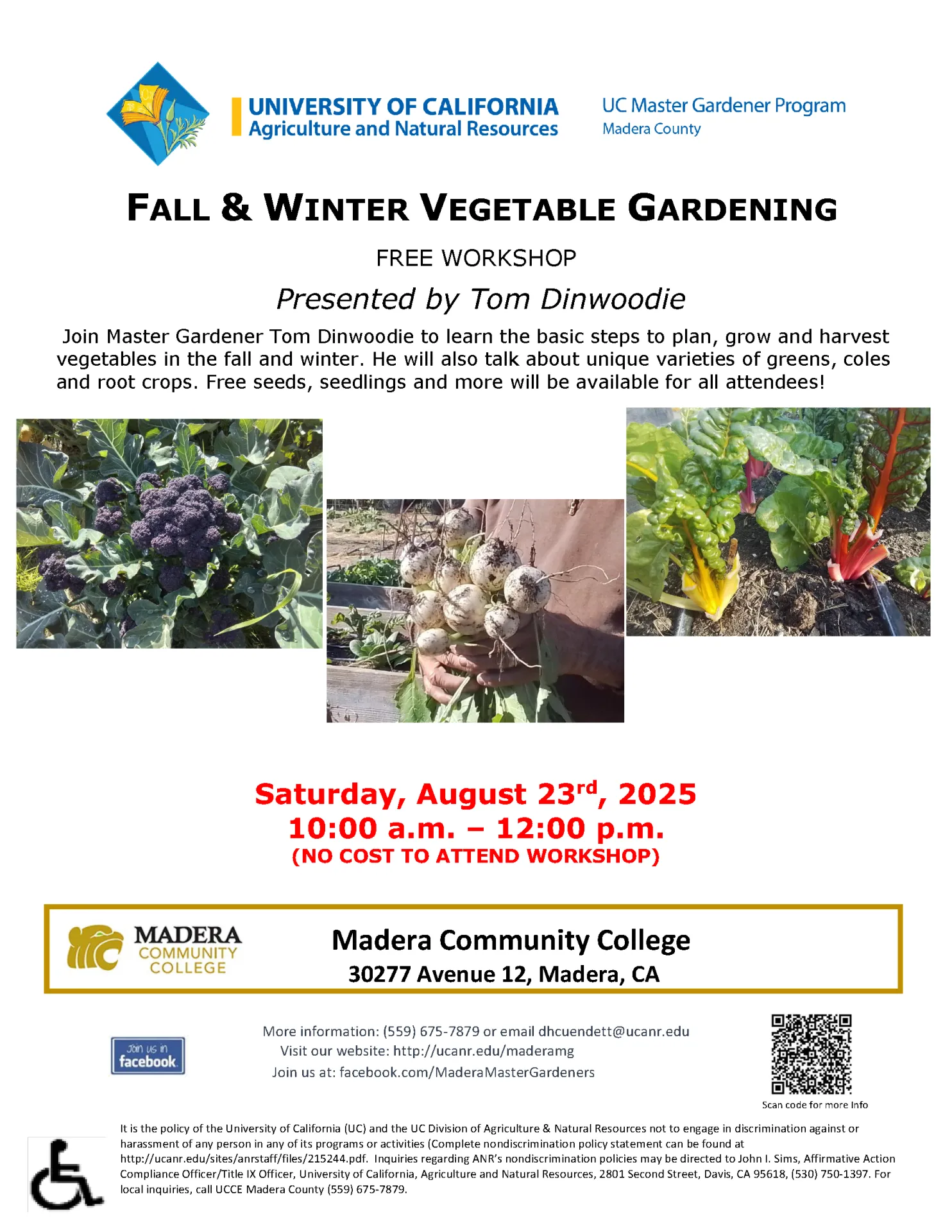 Free gardening workshop 8.23.25