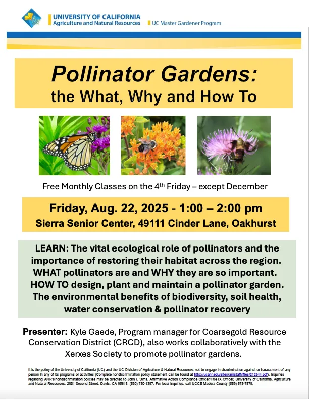 8.25.25 Pollinator Gardens Oakhurst