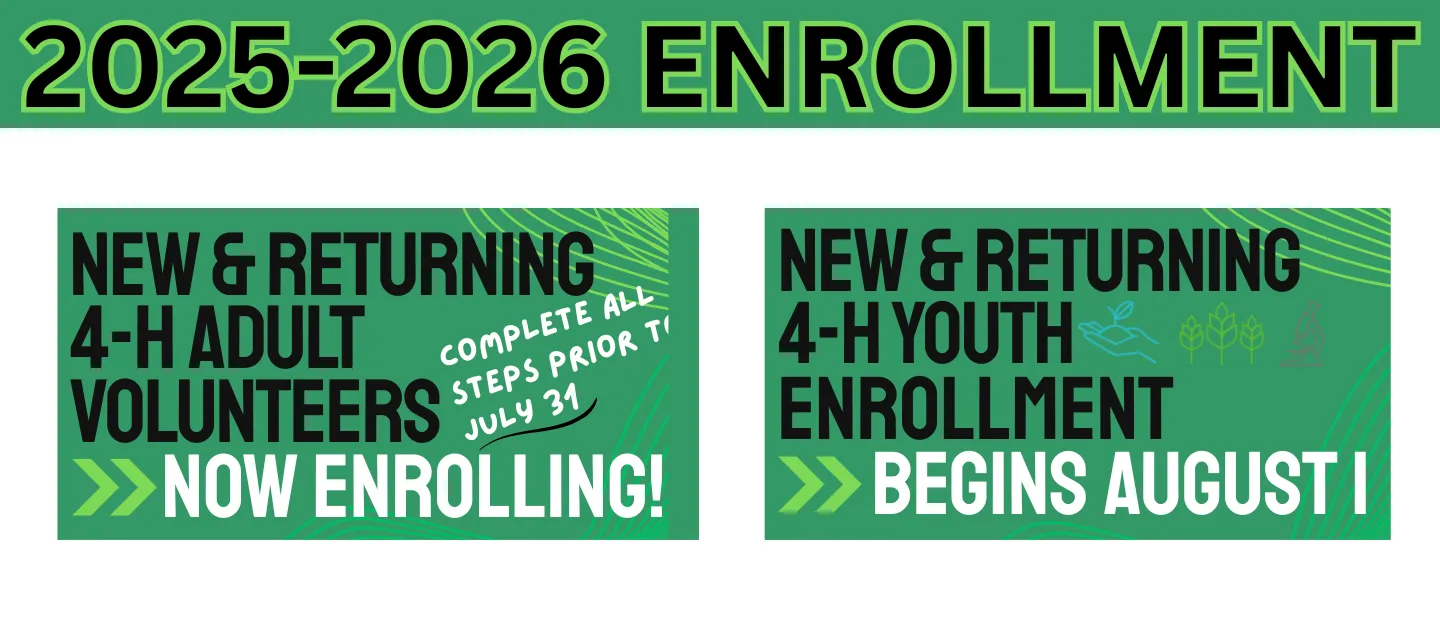 2025-2026 Enrollment for Adult Volunteer and Youth
