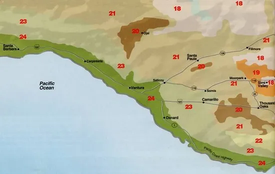 Sunset Zone Map