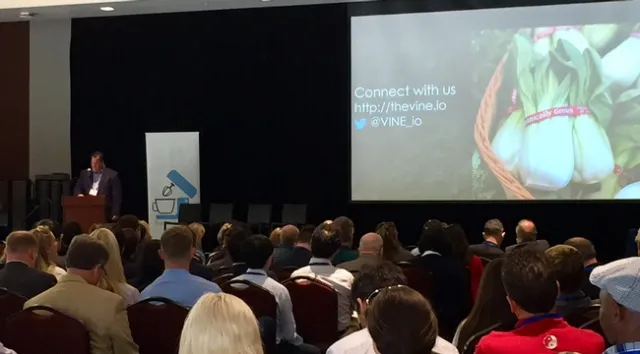 Gabe Youtsey announces The VINE website at FOOD IT.