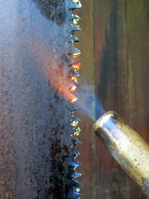 flaming blade