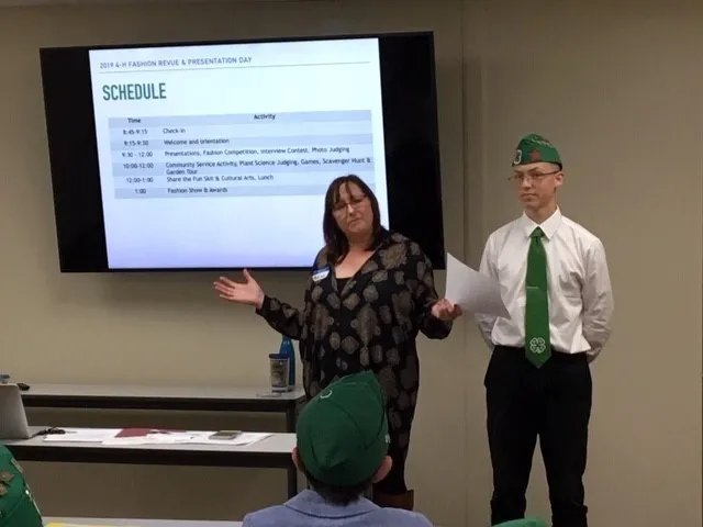 Melissa leads the orientation