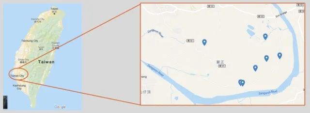 PSHB taiwan map