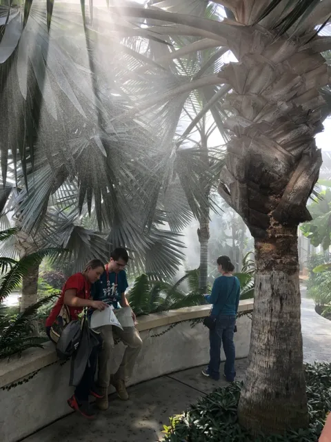 The team toured Omaha's Henry Dooly Zoo and Lauritzen Gardens.