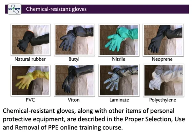 chemical resistant gloves