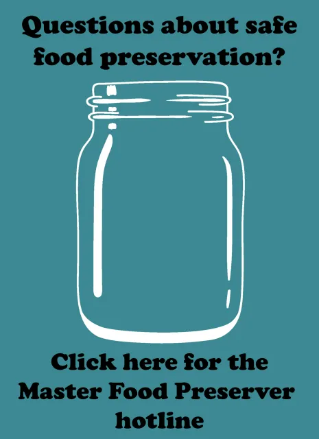 Master Food Preserver Hotline