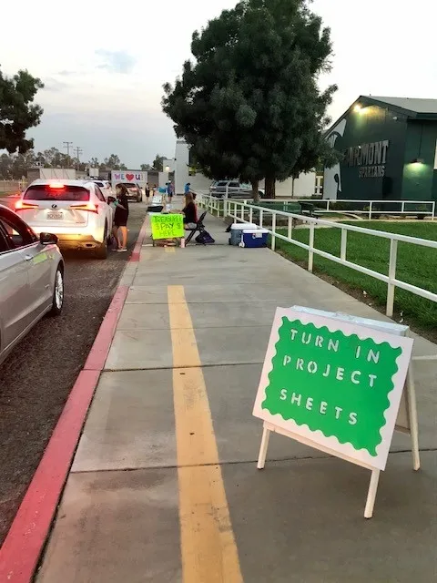 Sign saying