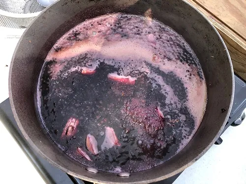 boiling syrup