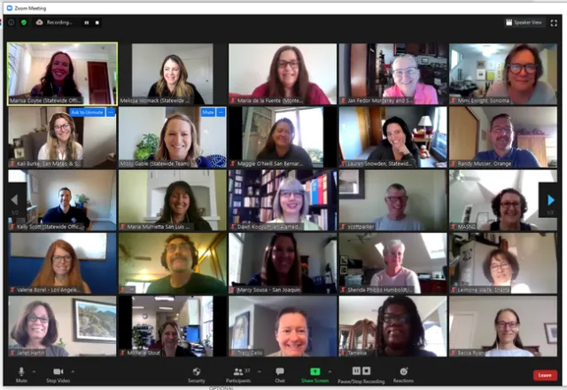 UC Master Gardener Program staff, academics, and lead volunteers met Monday, September 28 via Zoom to share best practices and contribute to program development.