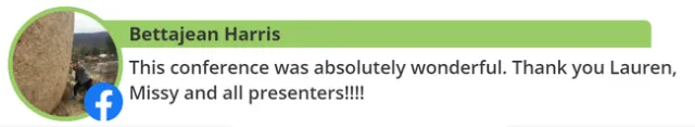 Quote from a conference participant on Facebook.