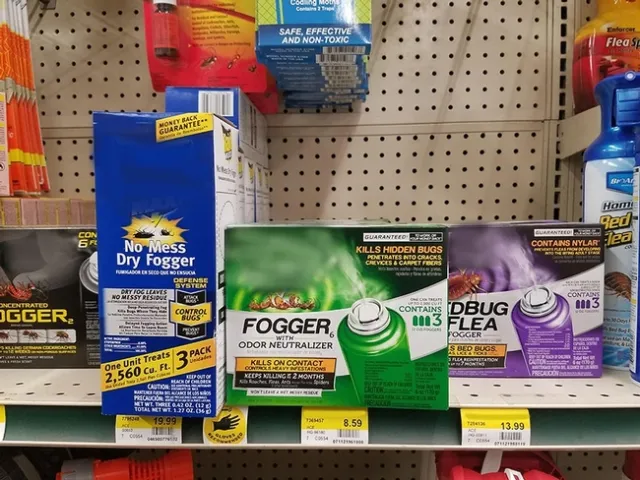 Figure 1. Many brands of total release foggers or