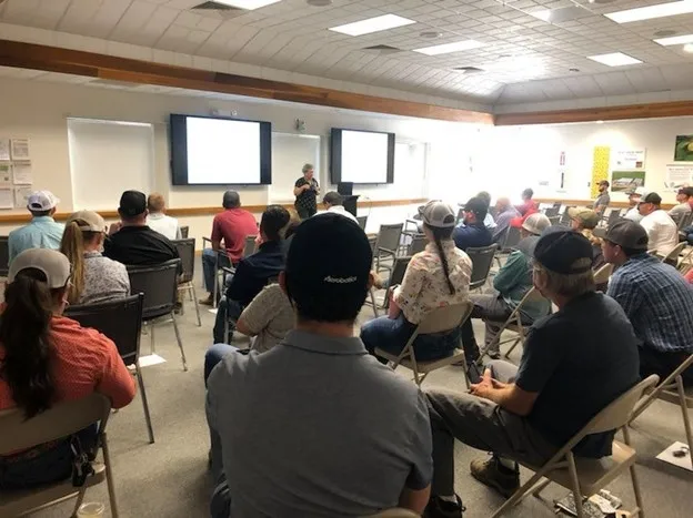Dr. Grafton Cardwell talking about mgt for citrus thrips
