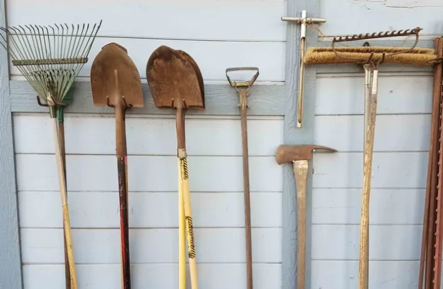 Tools needing cleaning and sharpening, J. Alosi