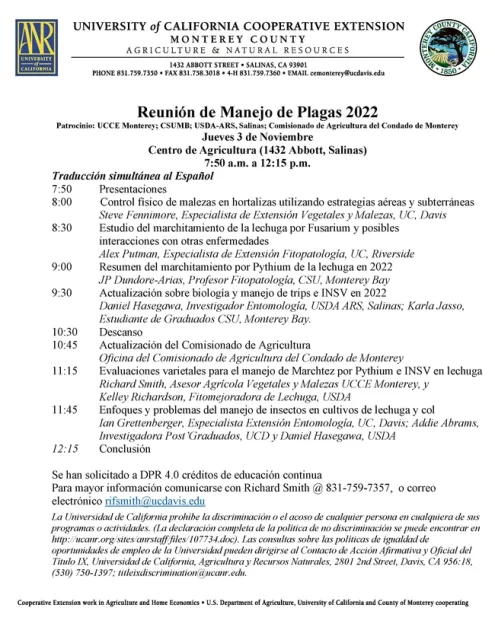 22Pest Management Meeting November 3 Page 2