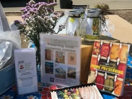Table display at community event
