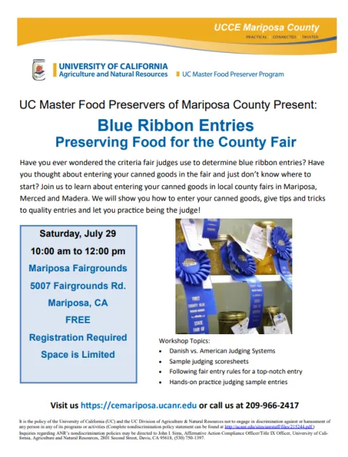 2023-07-29 Blue Ribbon Entries Flyer