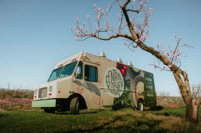 A truck painted 