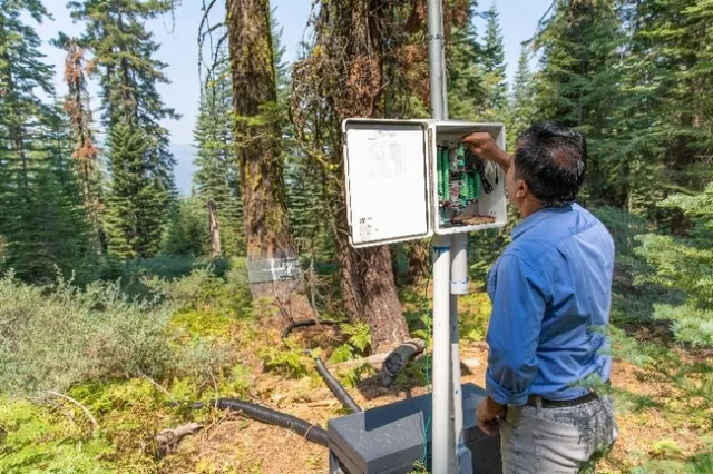Especialista terminando el proyecto de tratamientos para incendios forestales