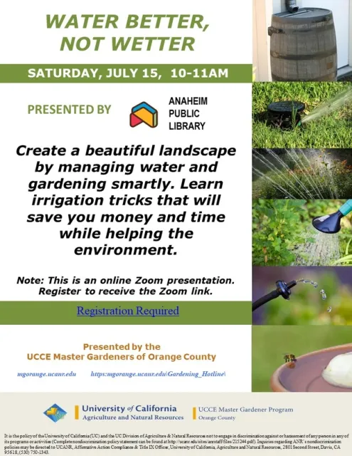 Free Zoom Webinar: How to Create a Beautiful Landscape with Smart Irrigation