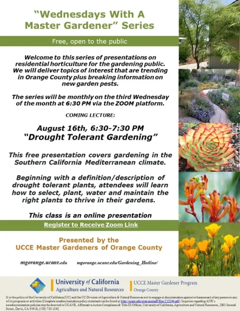 Mastering Gardening in the SoCal Mediterranean Climate - Free Zoom Presentation