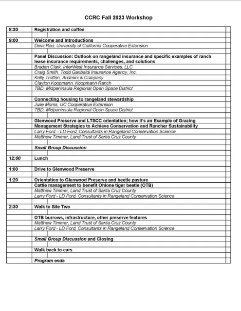CCRC Agenda