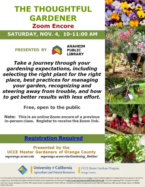 Cultivate Success: Exclusive Insights in 'The Thoughtful Gardener' Zoom Encore!