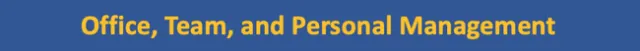 Office, Team, Personal